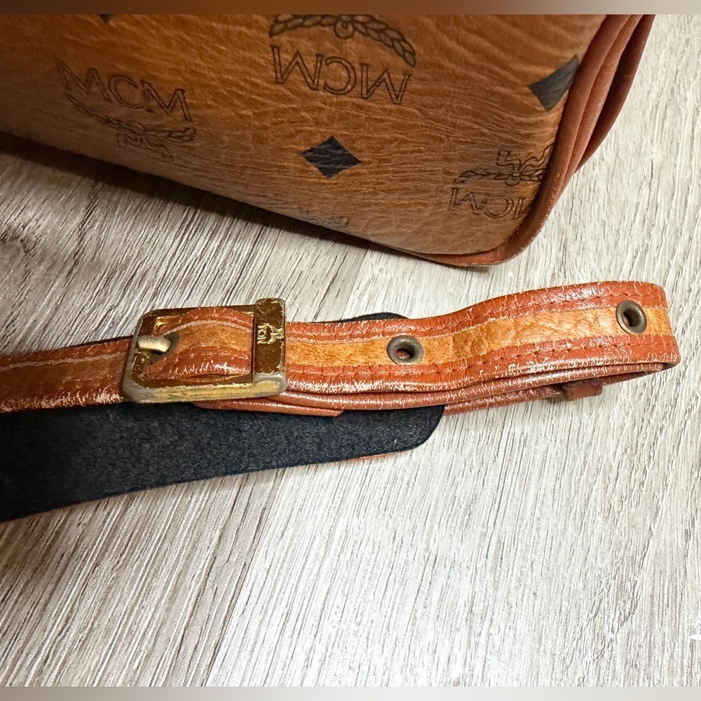 MCM Brown Leather Crossbody Bag - Picture 4 of 12
